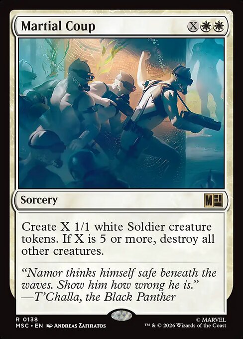MTG Martial Coup MSC 138 Regular Nonfoil