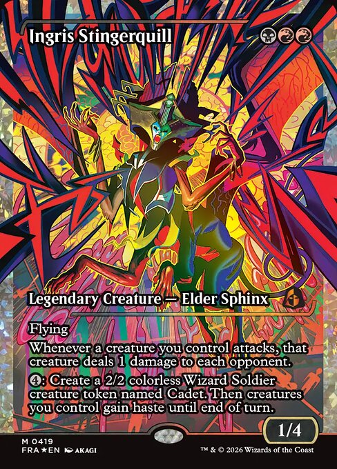 MTG Ingris Stingerquill FRA 419 Japan Showcase Fracture Foil front