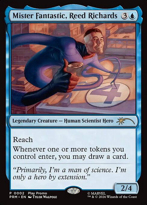 MTG Mister Fantastic, Reed Richards PW26 010 WPN Promo Nonfoil