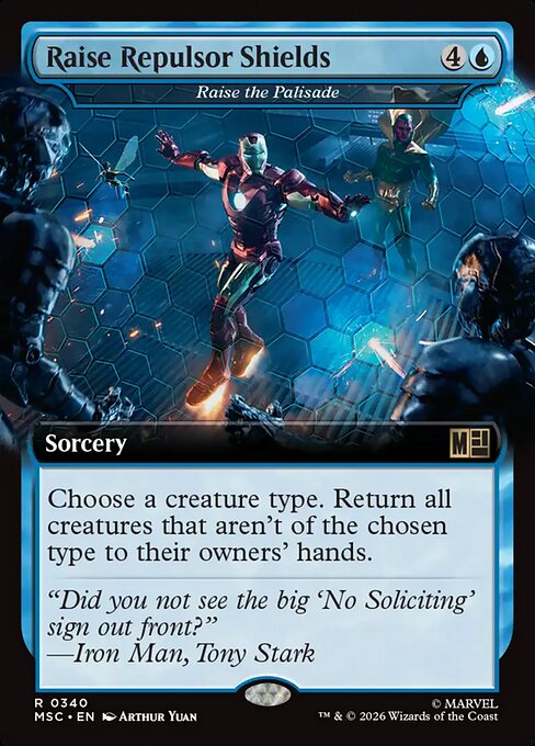 MTG Raise the Palisade MSC 340 Extended Art Nonfoil