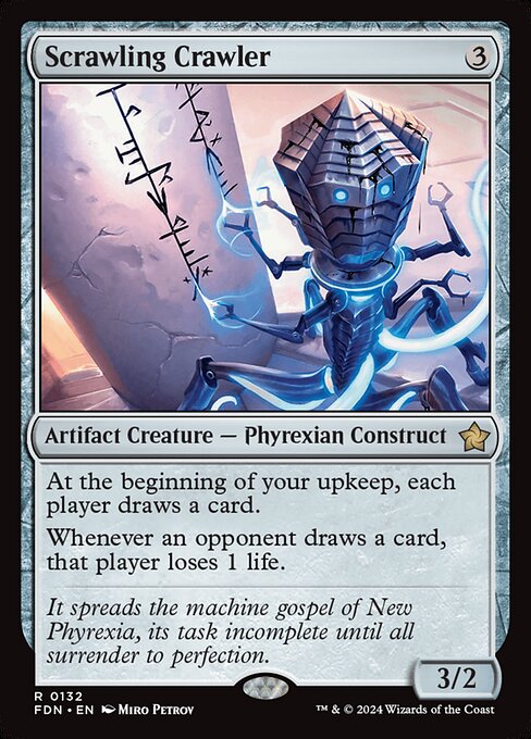 MTG Scrawling Crawler FDN 132 Regular Foil