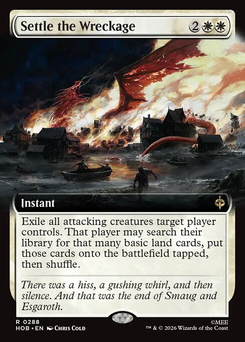 MTG Settle the Wreckage HOB 288 Alternate Art Foil