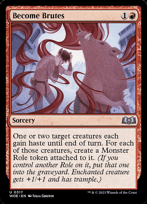 MTG Become Brutes WOE 317 Jumpstart Nonfoil