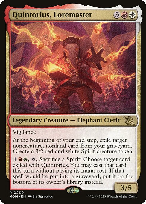 MTG Quintorius, Loremaster MOM 250 Regular Nonfoil