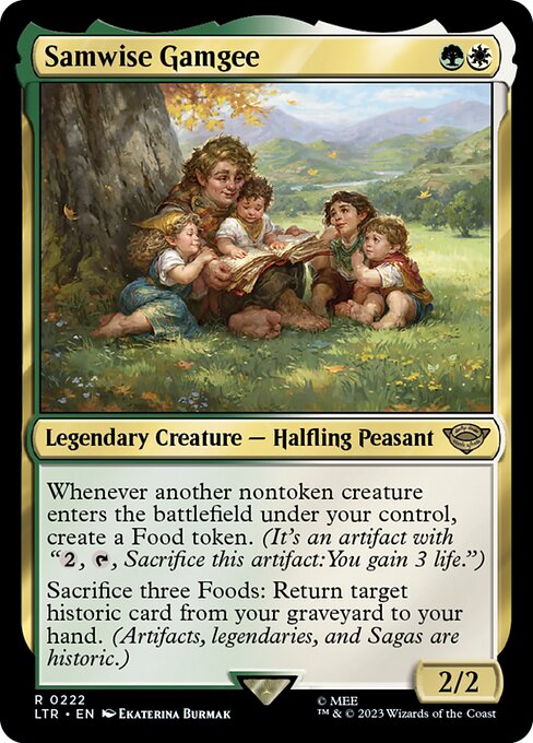 MTG Samwise Gamgee LTR 222 Regular Foil