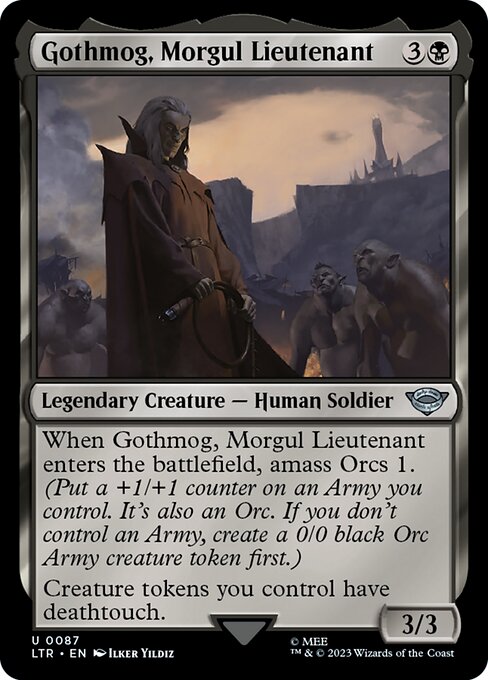 MTG Gothmog, Morgul Lieutenant LTR 087 Regular Nonfoil