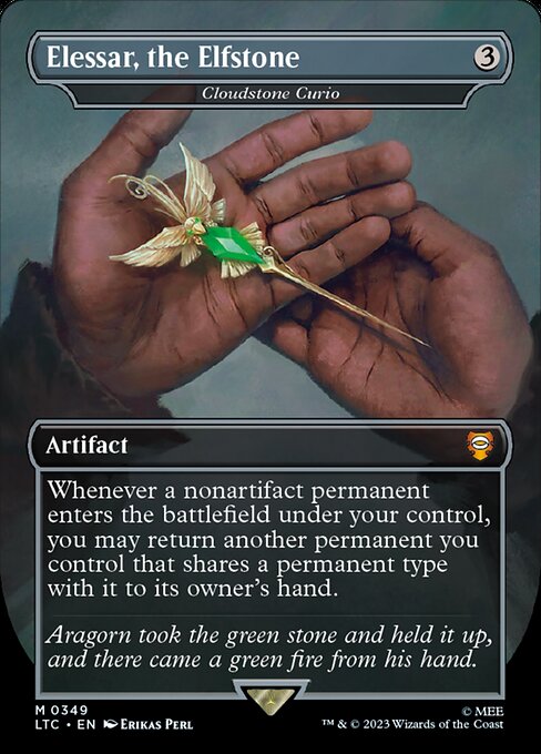 MTG Cloudstone Curio LTC 349 Showcase Ring Foil