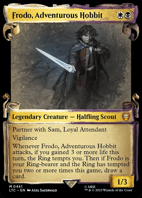 MTG Frodo, Adventurous Hobbit LTC 461 Alternate Art Foil