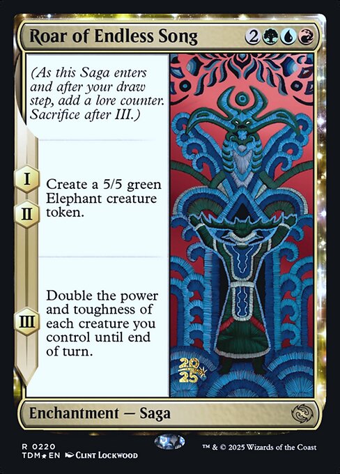 MTG Roar of Endless Song PTDM 220s Prerelease Foil
