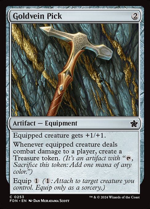 MTG Goldvein Pick FDN 253 Regular Foil
