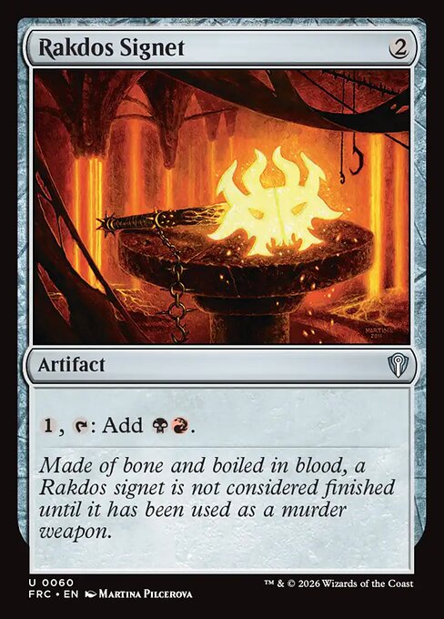 MTG Rakdos Signet FRC 060 Standard Nonfoil front