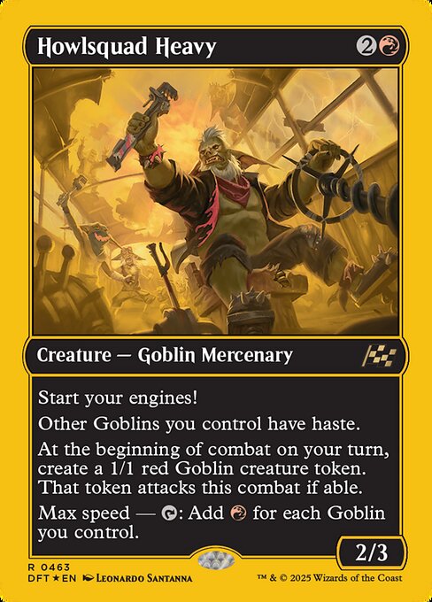 MTG Howlsquad Heavy DFT 463 Regular First-Place Foil