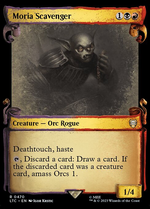MTG Moria Scavenger LTC 470 Alternate Art Foil