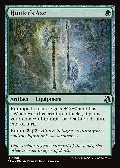 MTG Hunter's Axe FRA 108 Standard Nonfoil front