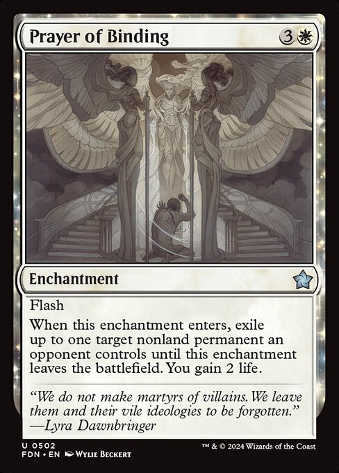 MTG Prayer of Binding FDN 502 Beginner Box Nonfoil