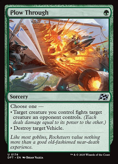 MTG Plow Through DFT 174 Regular Foil