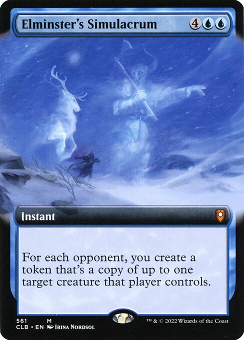 MTG Elminster's Simulacrum CLB 561 Extended Art Foil