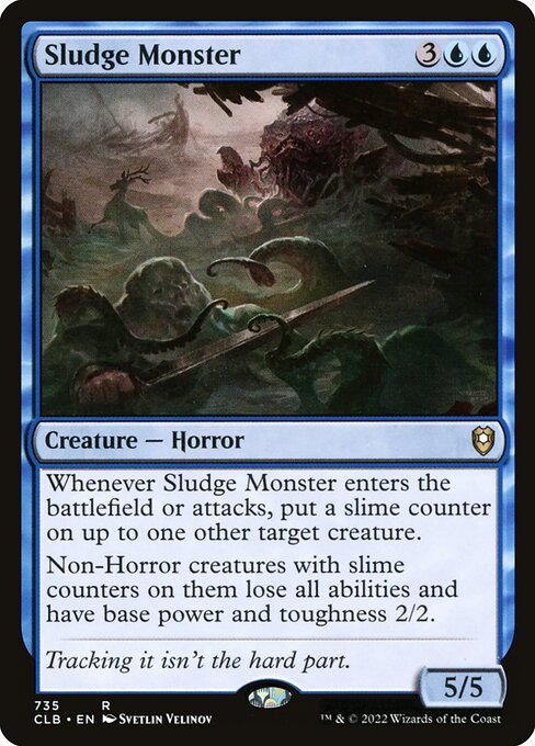 MTG Sludge Monster CLB 735 Commander Deck Nonfoil