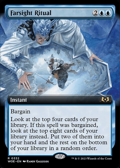 MTG Farsight Ritual WOE 332 Extended Art Foil