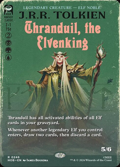 MTG Thranduil, the Elvenking HOB 246 Alternate Art Nonfoil