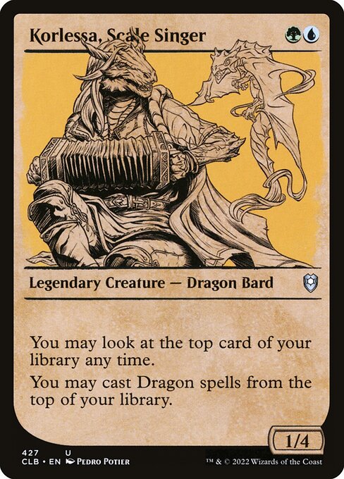 MTG Korlessa, Scale Singer CLB 427 Showcase Rulebook Foil