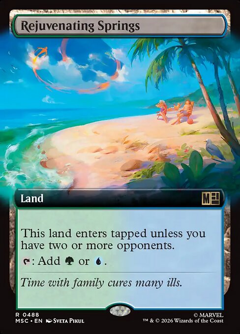 MTG Rejuvenating Springs MSC 488 Extended Art Nonfoil