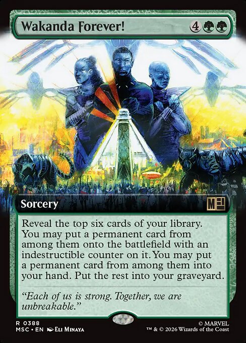 MTG Wakanda Forever! MSC 388 Extended Art Nonfoil