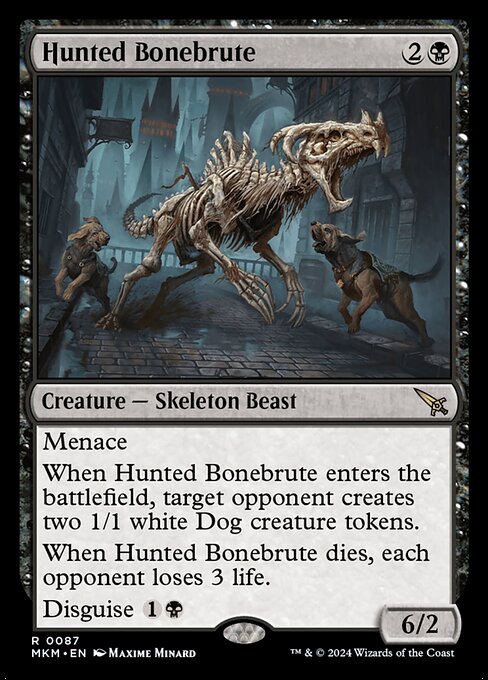 MTG Hunted Bonebrute MKM 087 Regular Foil