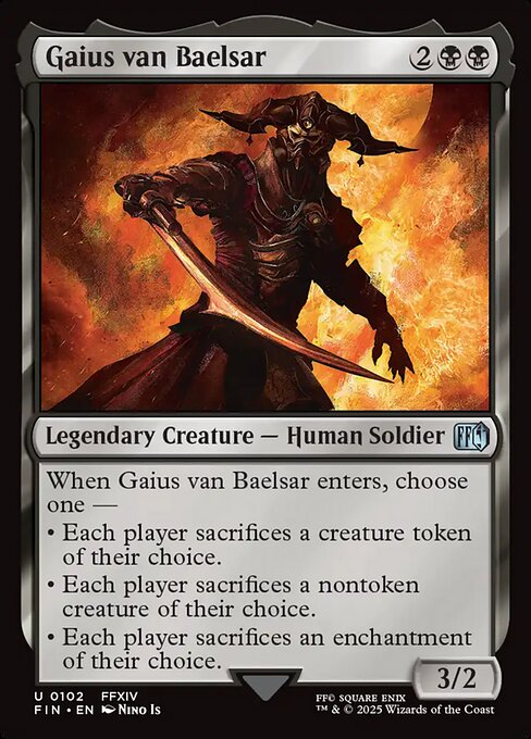 MTG Gaius van Baelsar FIN 102 Regular Foil