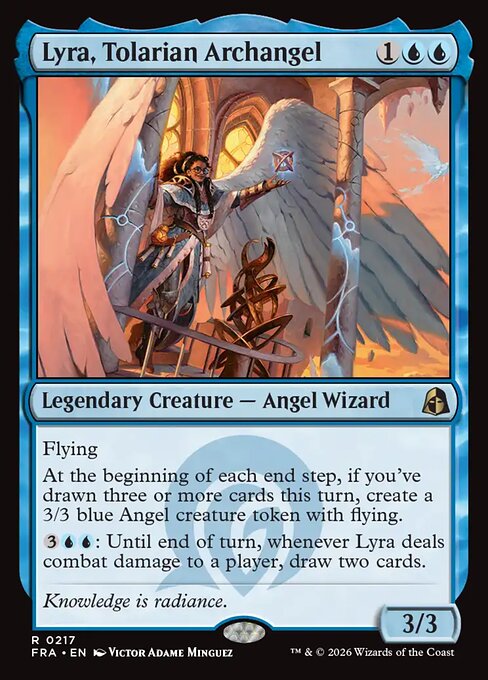 MTG Lyra, Tolarian Archangel FRA 217 Standard Nonfoil front