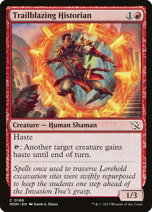 MTG Trailblazing Historian MOM 168 Regular Nonfoil
