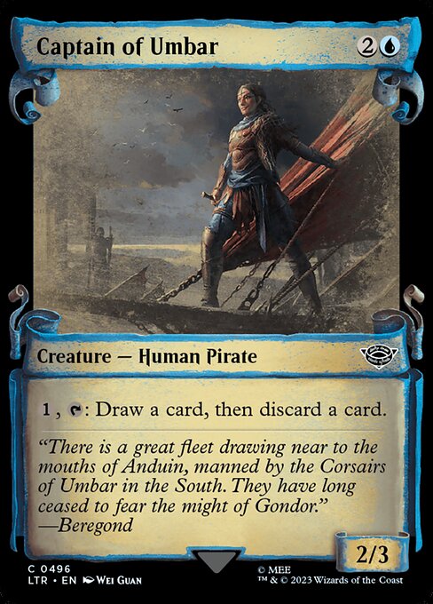 MTG Captain of Umbar LTR 496 Showcase Scrolls of Middle-earth Nonfoil