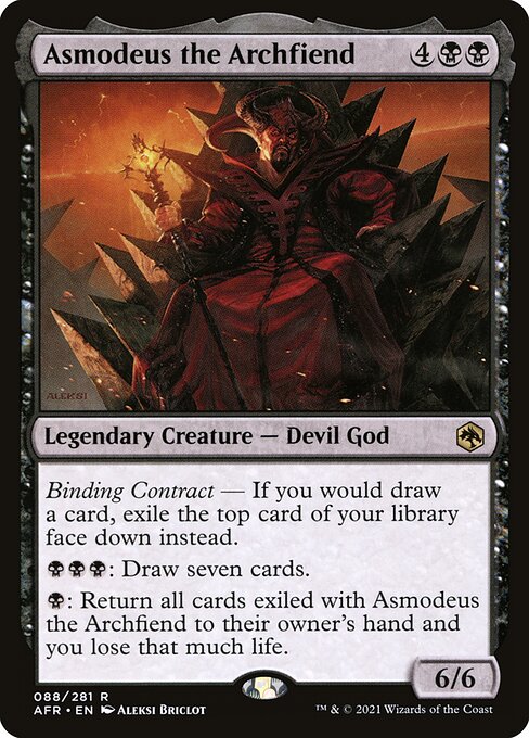 MTG Asmodeus the Archfiend AFR 088 Regular Foil