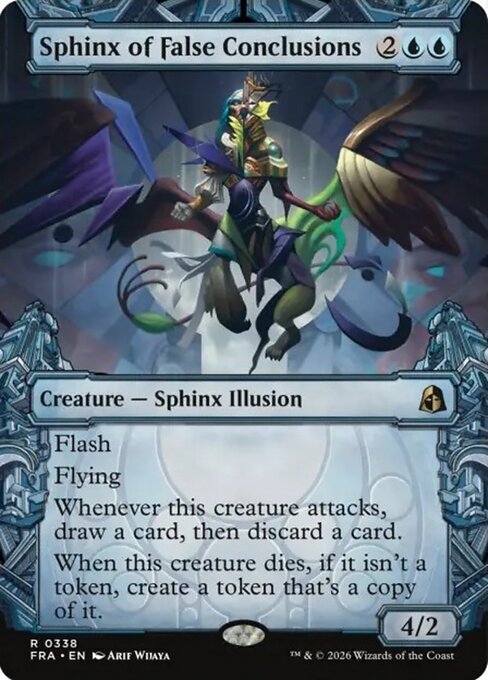 MTG Sphinx of False Conclusions FRA 338 Sculptor's Stronghold Foil front