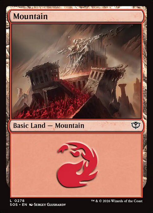 MTG Mountain SOS 278 Regular Nonfoil