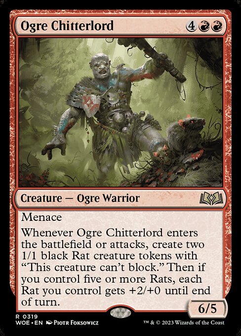 MTG Ogre Chitterlord WOE 319 Jumpstart Nonfoil