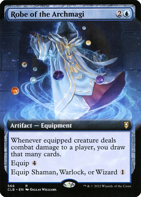 MTG Robe of the Archmagi CLB 566 Extended Art Foil