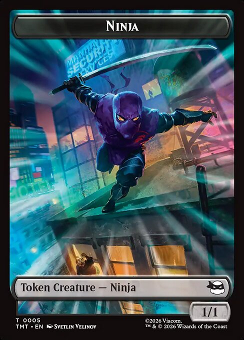 MTG Ninja Token TMT 005 Token Nonfoil