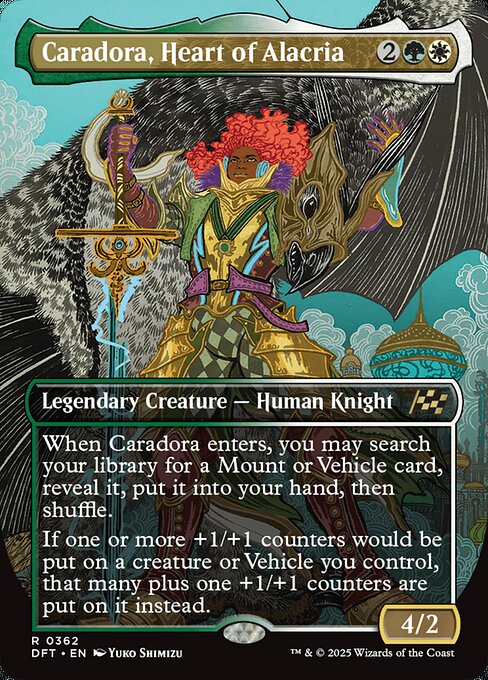 MTG Caradora, Heart of Alacria DFT 362 Borderless Legendary Foil