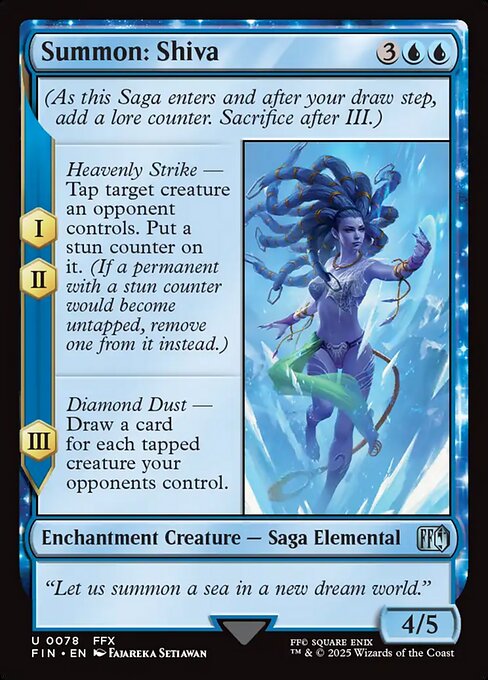 MTG Summon: Shiva FIN 078 Regular Foil
