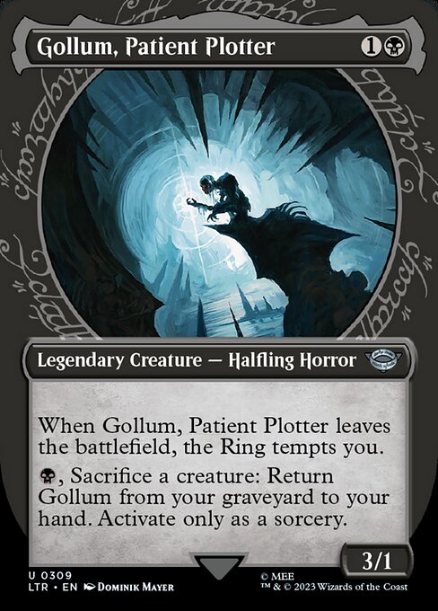 MTG Gollum, Patient Plotter LTR 309 Showcase Ring Nonfoil