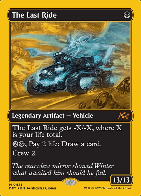 MTG The Last Ride DFT 451 Regular First-Place Foil