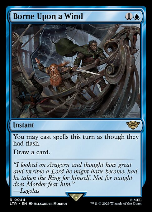 MTG Borne Upon a Wind LTR 044 Regular Nonfoil
