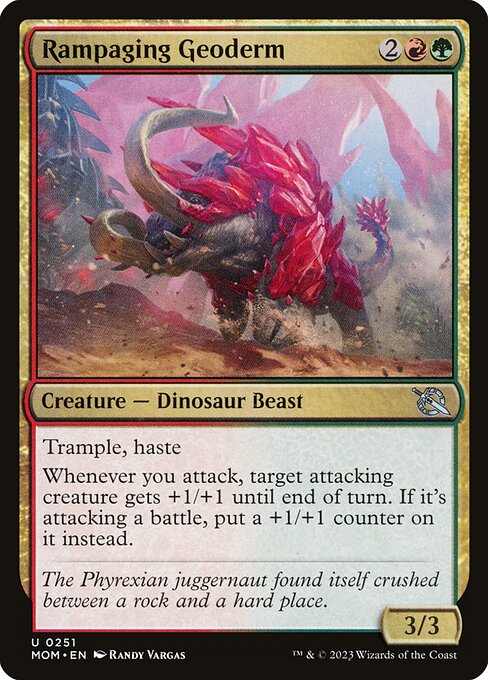 MTG Rampaging Geoderm MOM 251 Regular Foil