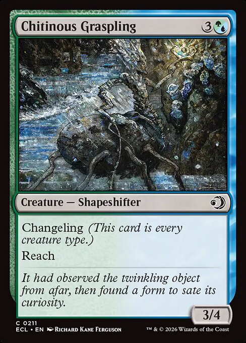 MTG Chitinous Graspling ECL 211 Regular Foil