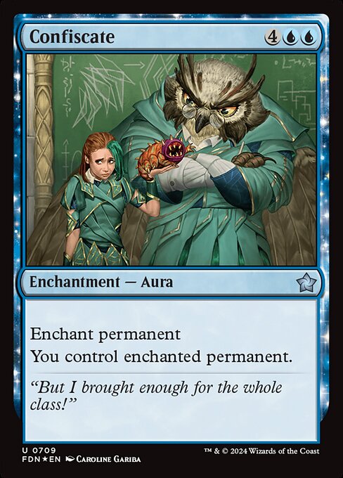 MTG Confiscate FDN 709 Starter Collection Foil