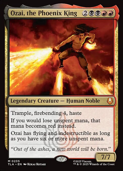MTG Ozai, the Phoenix King TLA 235 Regular Nonfoil