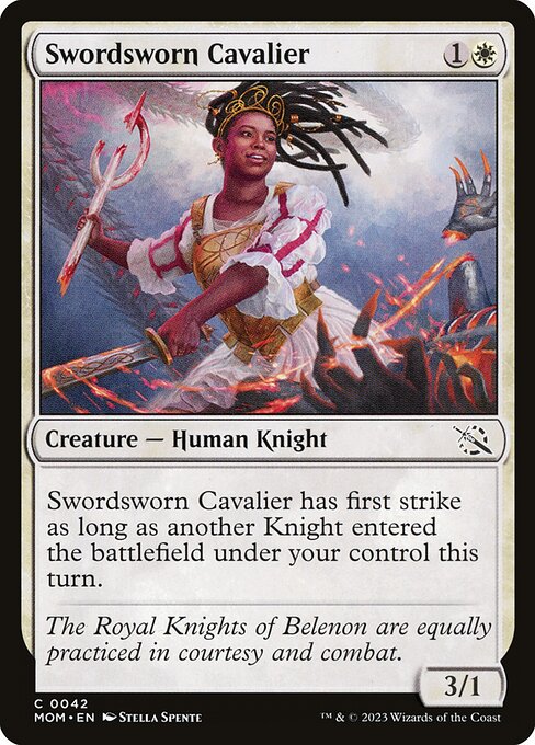 MTG Swordsworn Cavalier MOM 042 Regular Nonfoil