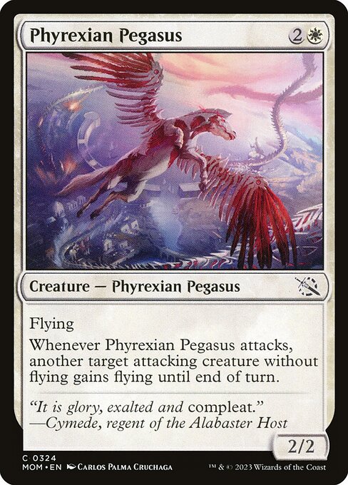 MTG Phyrexian Pegasus MOM 324 Jumpstart Nonfoil