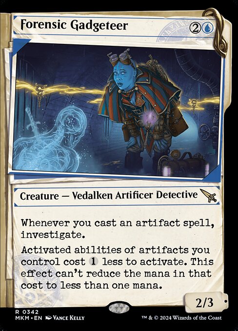 MTG Forensic Gadgeteer MKM 342 Showcase Dossier Foil